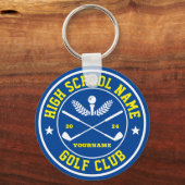School Golf Club Golfing Team Personalized Sports Schlüsselanhänger (Vorderseite)