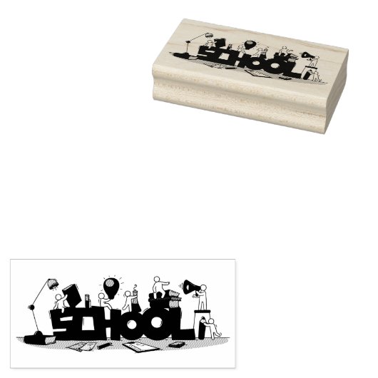 School Gummistempel (Stempel)