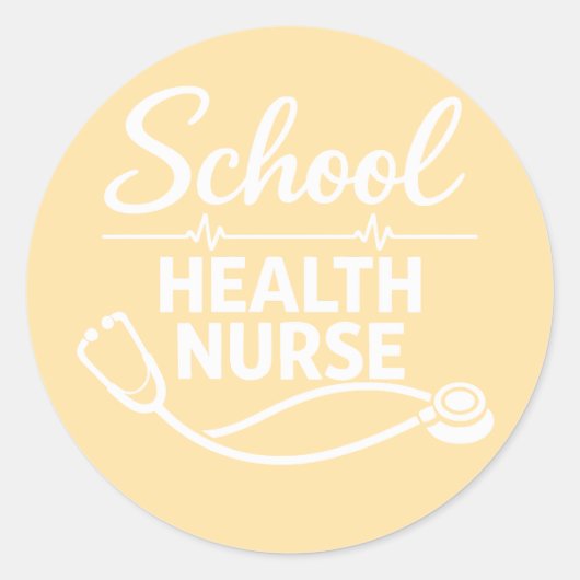 School Health Nurse Medical Sticker (Vorderseite)