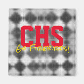 School INITIALS Sportteam NAME Fan Fun Magnet (Vorne)