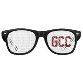 School INITIALS Team Spirit Sports Student Spaß Partybrille (Vorderseite)