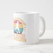 School Is Important But Soccer Is Importanter  Jumbo-Tasse (Vorderseite Rechts)