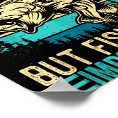 School Is Imrtant But Fishing Is Imrtanter Fish B  Poster (Ecke)