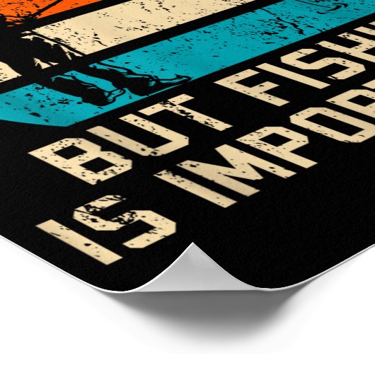 School Is Imrtant But Fishing Is Imrtanter Youth K Poster (Ecke)