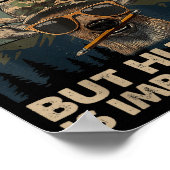 School Is Imrtant But Hunting Is Imrtanter Deer Hu Poster (Ecke)