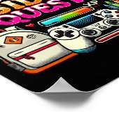 School Is My Side Quest Gaming Ck To School Video  Poster (Ecke)