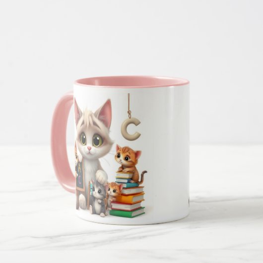 School Kittens Studium Buddy Tasse (Vorderseite Links)