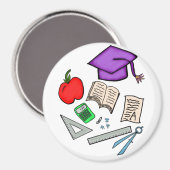School Large, 3-Zoll Circle Magnet (Vorderseite/Rückseite)