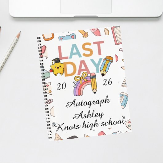 School leaver personalized autographs  notizblock