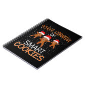 School Librarian Mart Cookies Weihnachtsgeschenk Notizblock (Linke Seite)