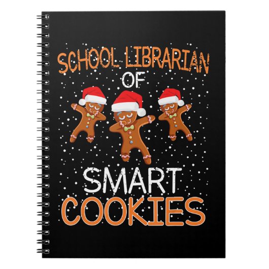 School Librarian Mart Cookies Weihnachtsgeschenk Notizblock (Vorderseite)
