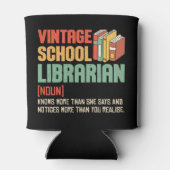 School Librarian Pronunciation Funny Dosenkühler (Rückseite)