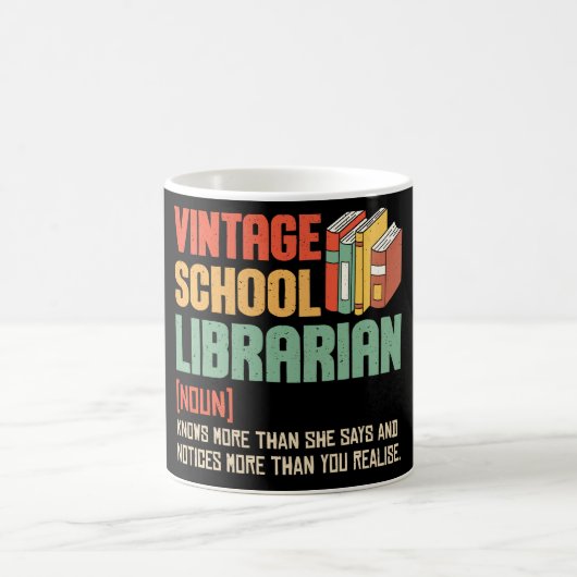 School Librarian Pronunciation Funny Kaffeetasse (Mittel)