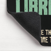 School Librarian Pronunciation Funny Mousepad (Ecke)