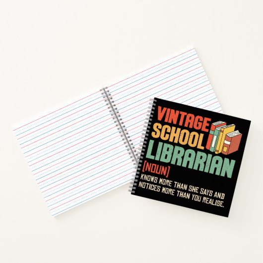 School Librarian Pronunciation Funny Notizblock (Innenseite)