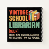 School Librarian Pronunciation Funny Notizblock (Rückseite)