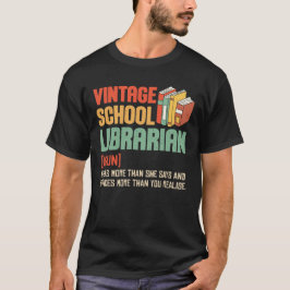 School Librarian Pronunciation Funny T-Shirt