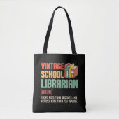 School Librarian Pronunciation Funny Tasche (Vorderseite)