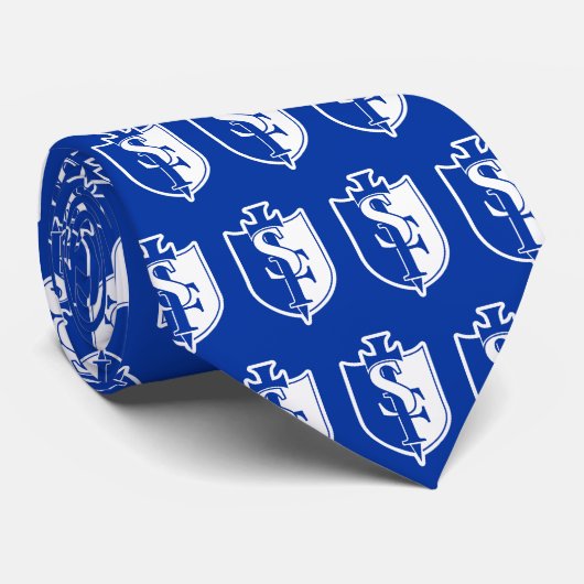 School Logo Neck Tie Krawatte (Gerollt)