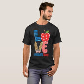 School Love Pencil Apple   Kindergarten Teacher T-Shirt (Vorne ganz)