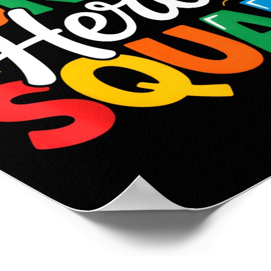 School Lunch Hero Squad Cafeteria Workers Crew Lad Poster (Ecke)