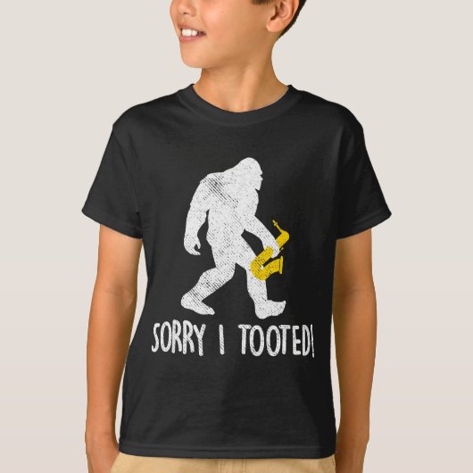 School Marching Band Sax Player Funny Saxophon T-Shirt (Vorderseite)