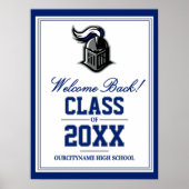 School Mascot Class Reunion Welcome Poster (Vorne)