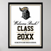 School Mascot Class Reunion Welcome Poster (Vorne)