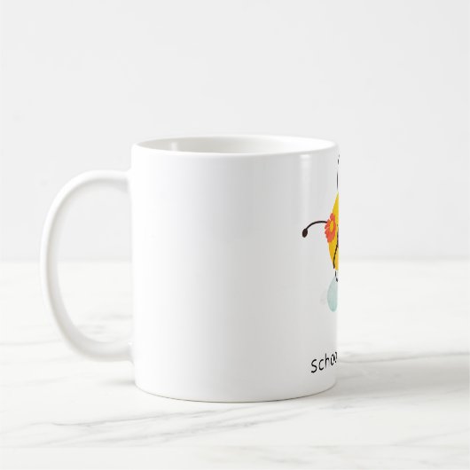 "School Mode: OFF - Chillin' Bee" Kaffeetasse (Links)