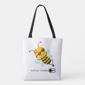 "School Mode: OFF - Chillin' Bee" Tasche (Rückseite)