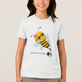 "School Mode: OFF - Chillin' Bee" Tri-Blend Shirt (Vorderseite)
