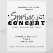 School Music Concert Flyer and Program (Vorne)