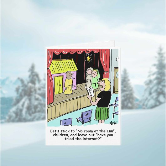 School Nativplay Weihnachtskarte Feiertagskarte