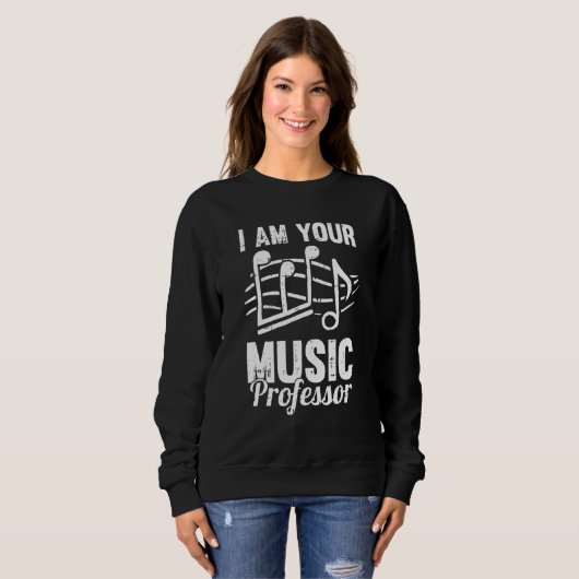 School Notes Education   Educator Music Teacher Sweatshirt (Vorne ganz)