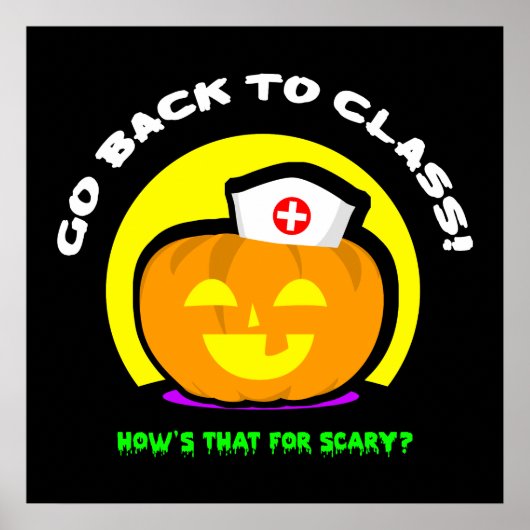 School Nurie Halloween Poster (Vorne)