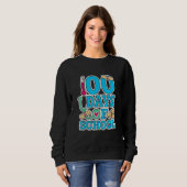 School Nurse 100 Days Of School Sweatshirt (Vorne ganz)