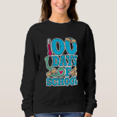 School Nurse 100 Days Of School Sweatshirt (Vorderseite)