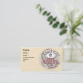School Nurse Axiom Business Card Visitenkarte (Stehend Vorderseite)