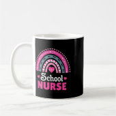 School Nurse Boho Rainbow Kaffeetasse (Links)
