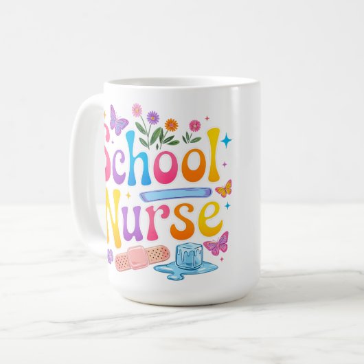 School Nurse Coffee Mug Kaffeetasse (Vorderseite Links)