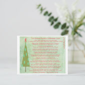 School Nurse Frohe Weihnachts-Postkarte Feiertagspostkarte (Stehend Vorderseite)