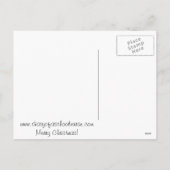 School Nurse Frohe Weihnachts-Postkarte Feiertagspostkarte (Rückseite)