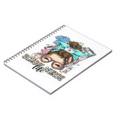 School Nurse Life Messy Bun Notizblock (Linke Seite)