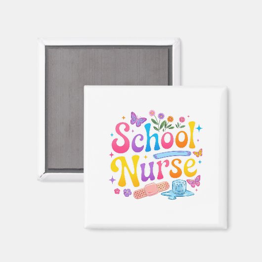 School Nurse Magnet (Vorderseite/Rückseite)