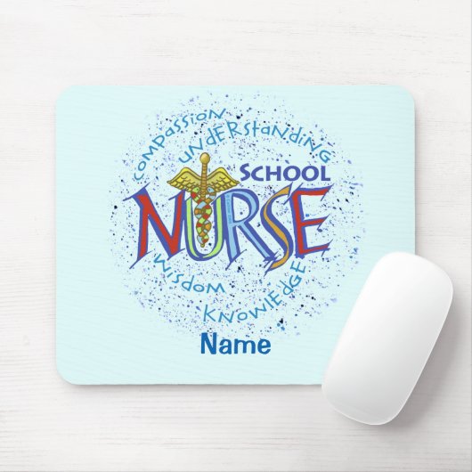 School Nurse Motto Mousepad (Mit Mouse)