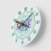 School Nurse Motto Runde Wanduhr (Winkel)