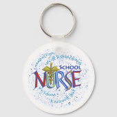 School Nurse Motto Schlüsselanhänger (Vorderseite)