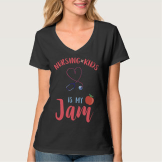 School Nurse Nursing Kids Jam Medical Nursing Nurs T-Shirt