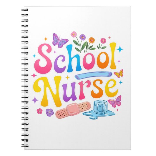 School Nurse Photo Notebook Notizblock (Vorderseite)
