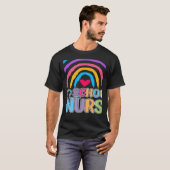 School Nurse Rainbow Nurse Week 2022 Back To Schoo T-Shirt (Vorne ganz)